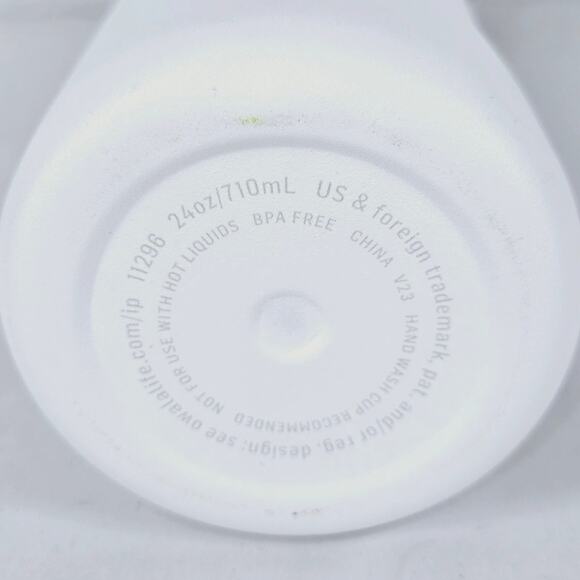 OWALA FREESIP WHITE 24oz STAINLESS STEEL COLD BEVERAGE BPA FREE BOTTLE, W/ STRAW - Picture 7 of 14